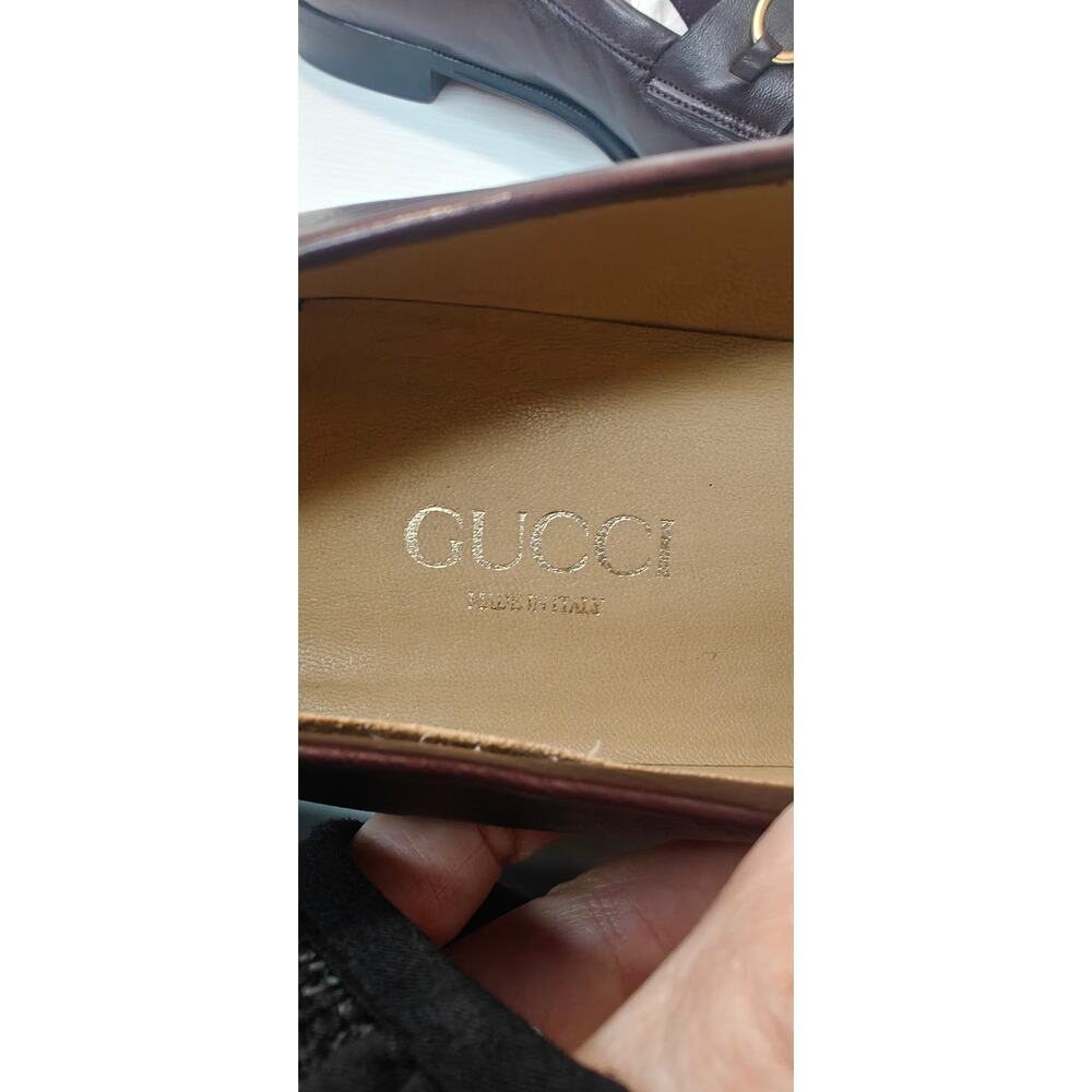 Brown Burgundy Gucci Horsebit Loafers sz 36 - Picture 8 of 8